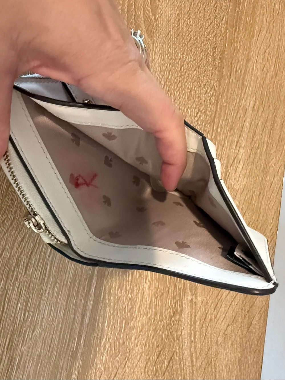Kate Spade Staci Small Zip Around Bifold Wallet In Parchment